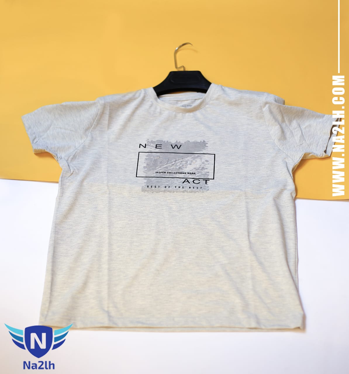 تيشرت قطن برقبة دائرية